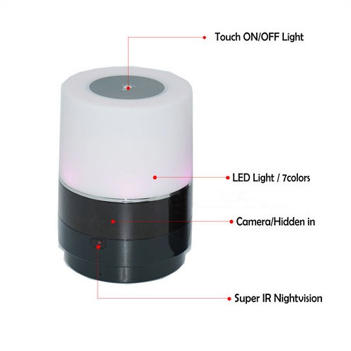WIFI Lamp Camera, HD 1080P, 180 Deg Camera Rotation, Super Nightvision - 6