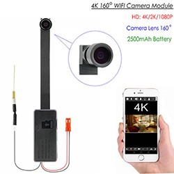 4K WIFI Camera Module, External 2500 mAh battery, TF Max 128G - 1 250px