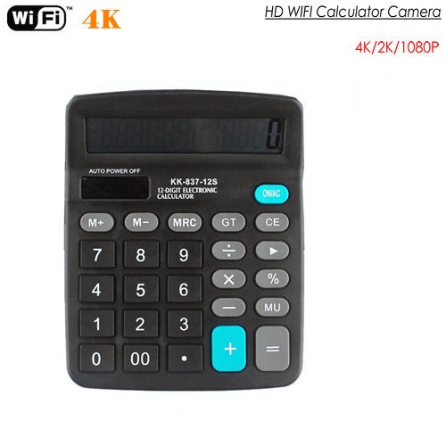 4K WIFI Calculator Camera, Support Max SD Card 128GB - 1