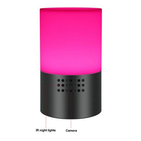 WIFI Lamp Camera, HD 1080P, 7 Color LED Light, Super Nightvision, amazon Alexa - 4