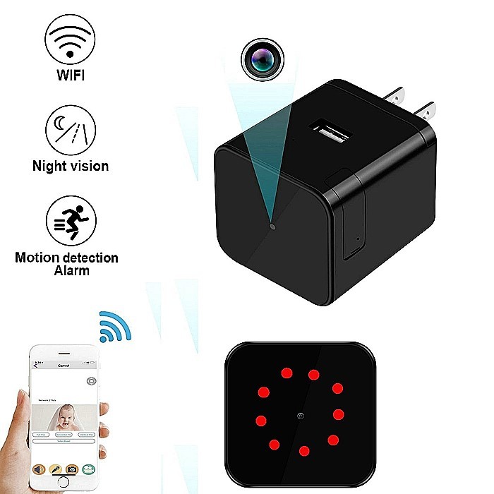 SPY306 - Super Nightvision WIFI Charger Camera