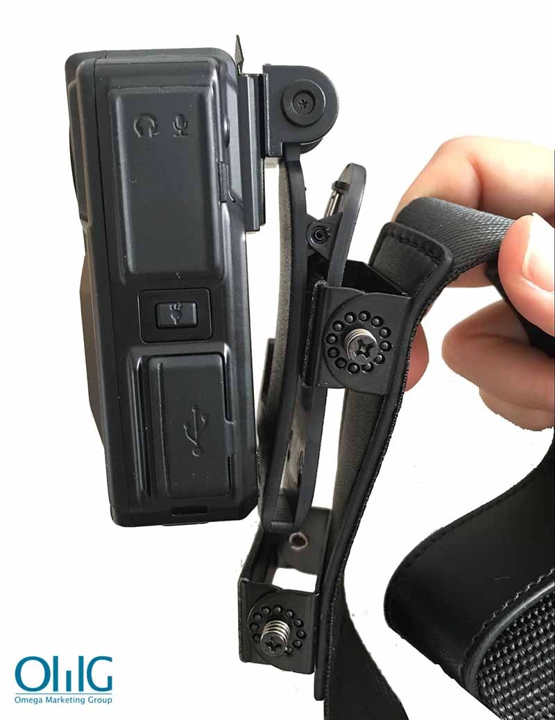BWA007-DSH - Shoulder Double Strap Harness - Sample Camera View (Body Worn Camera Accessories)