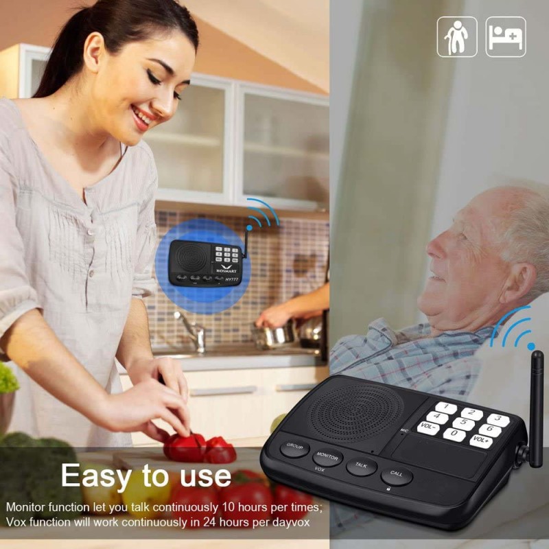 IC002 Wireless Intercom System – Home & Office - For Elderly
