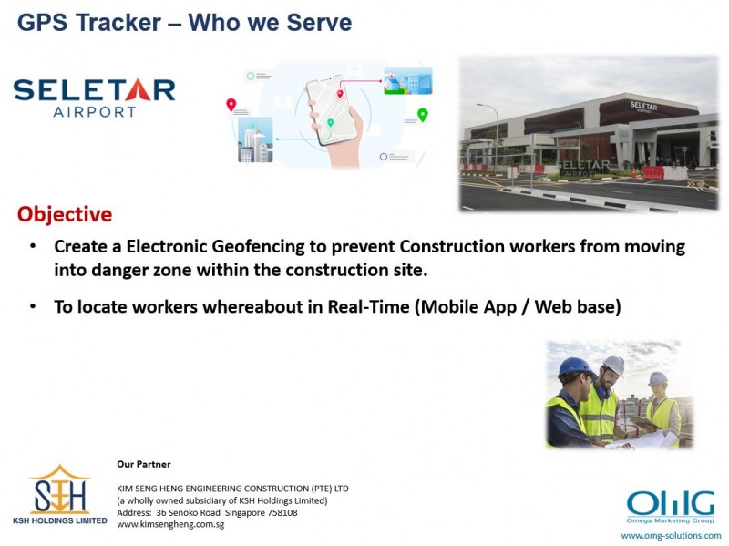 GPS Tracker – Seletar Base - Geofencing for Workers Safety