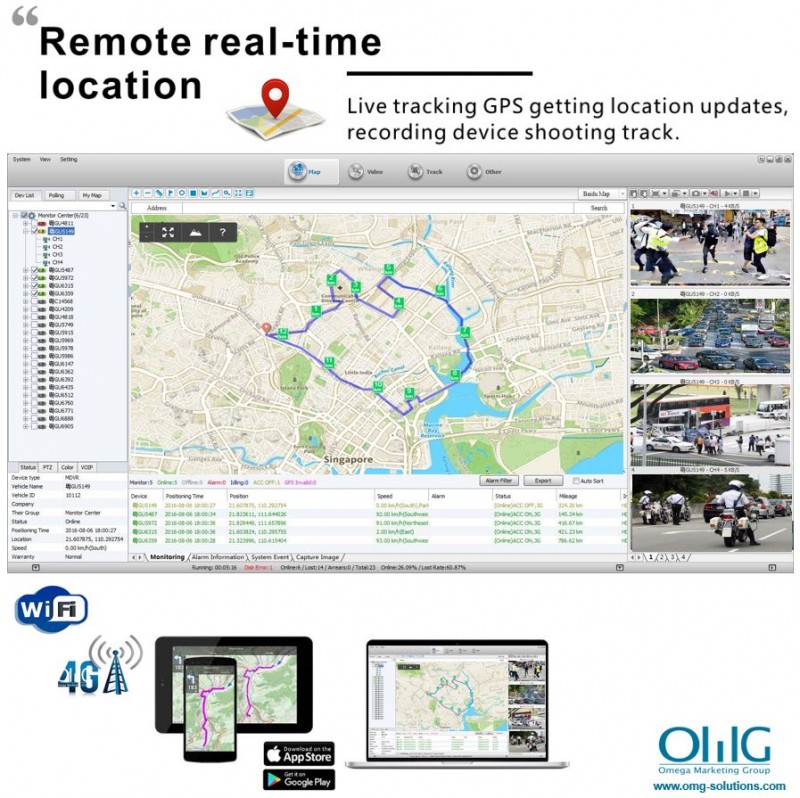 BWC004-4G – 4G Live Streaming Body Camera - GPS Remote Locating