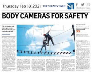The Straits Times - Live Streaming Body Camera for Safety (Feb 8 2021) - Large