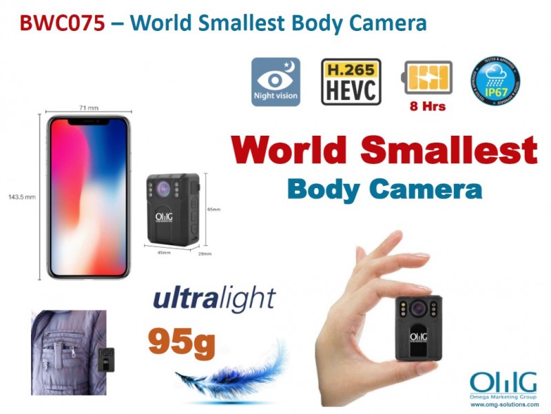 BWC075 – OMG World Smallest Mini Police Body Worn Camera v2-0 updated