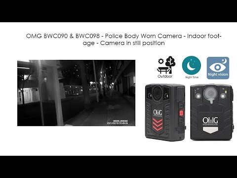 OMG BWC090 & BWC089 - Police Body Worn Camera - Night view - Night vision outdoor footage