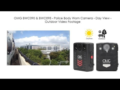 OMG BWC090 & BWC089 - Police Body Worn Camera - Day View - Outdoor Video Footage