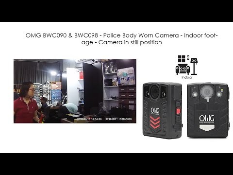OMG BWC090 & BWC089 - Police Body Worn Camera - Indoor footage - Camera in still position