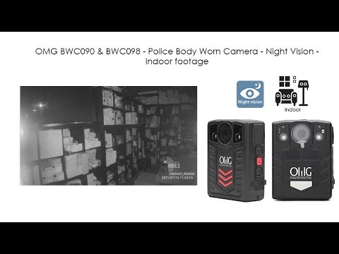 OMG BWC090 & BWC089 - Police Body Worn Camera - Night Vision - Indoor footage