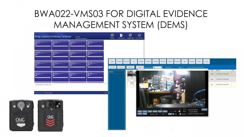 BWA022-VMS03 – Digital Evidence Management System (DEMS) for BWC089 & BWC090