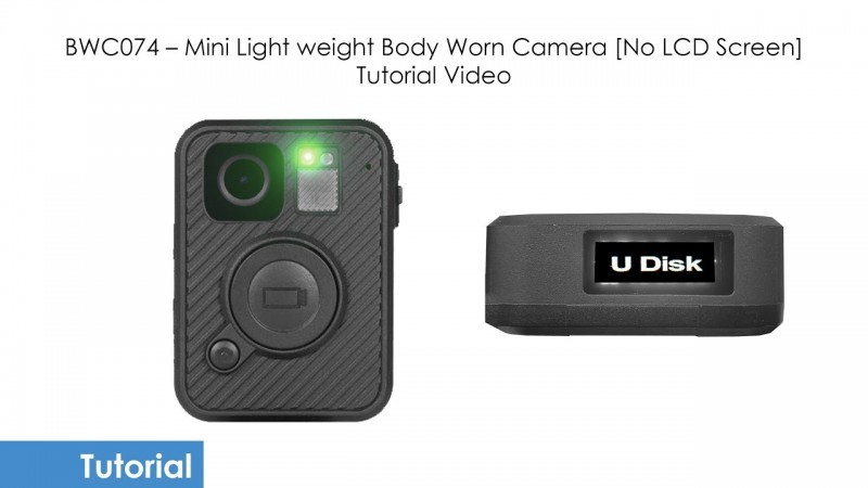 BWC074 Mini Lightweight Body Worn Camera with no LCD screen tutorial