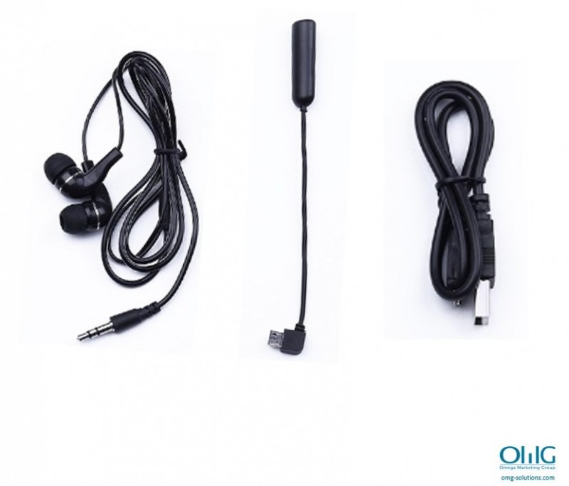 SPYV033 - SPY Audio Voice Recorder Pen - Cables and earpiece V2-1