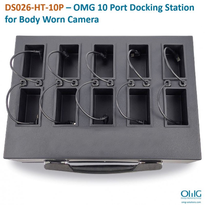BWA011- DS026-HT-10P – OMG 10 Port Docking Station for Body Worn Camera