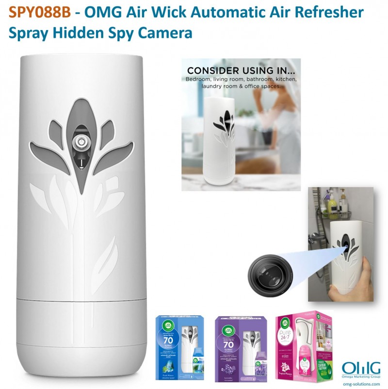SPY088B - OMG Air Wick Automatic Air Refresher Spray Hidden Spy Camera v2