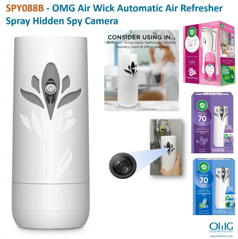 SPY088B - OMG Air Wick Automatic Air Refresher Spray Hidden Spy Camera
