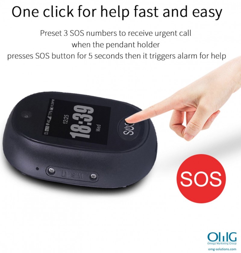 GPS059D - OMG Elderly SOS Button GPS Tracker -SOS v2