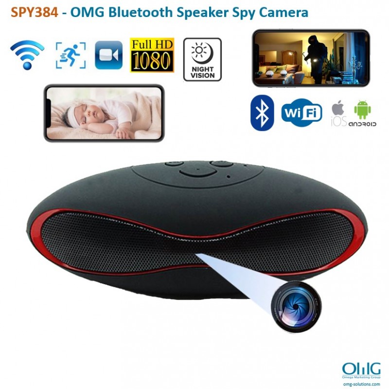 SPY384 - OMG Bluetooth Speaker Hidden Spy Camera - Main 1 V2