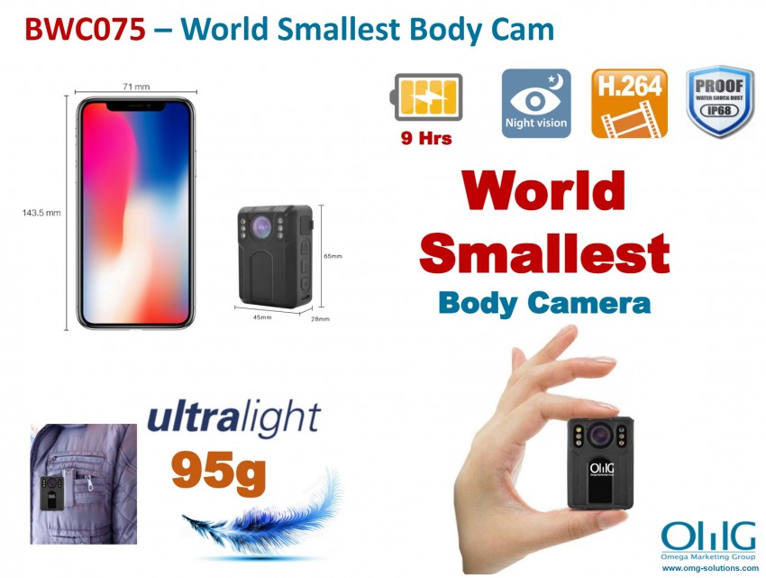 BWC075 - OMG World Smallest Mini Body Camera