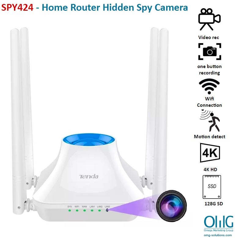 SPY424 - Hidden Home Router Spy camera Main