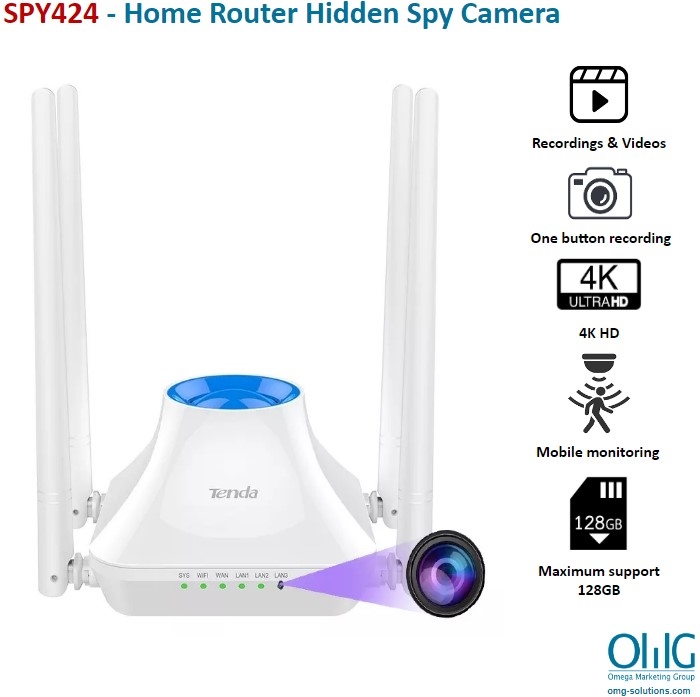 SPY424 - Home Router Hidden Spy Camera - Main