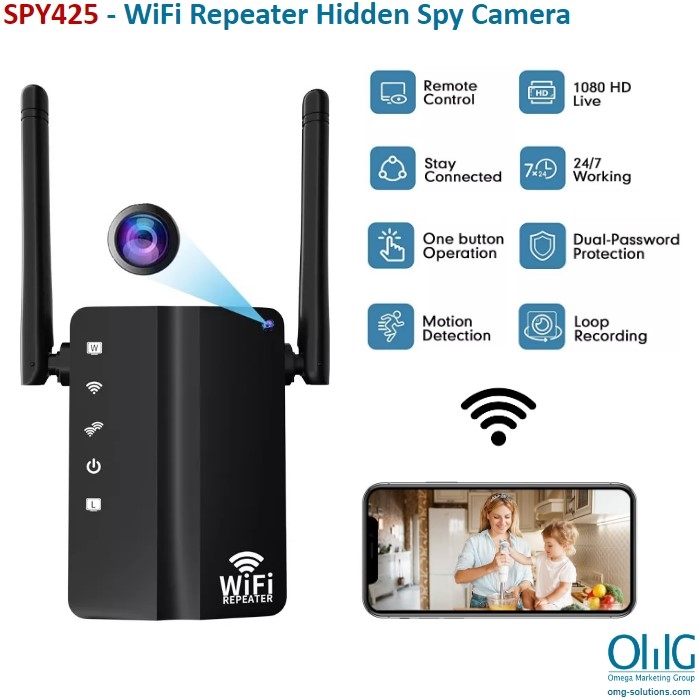 SPY425 - WiFi Repeater Hidden Spy Camera - Main