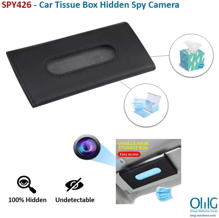 SPY426 - Car Tissue Box Hidden Spy Camera - Main