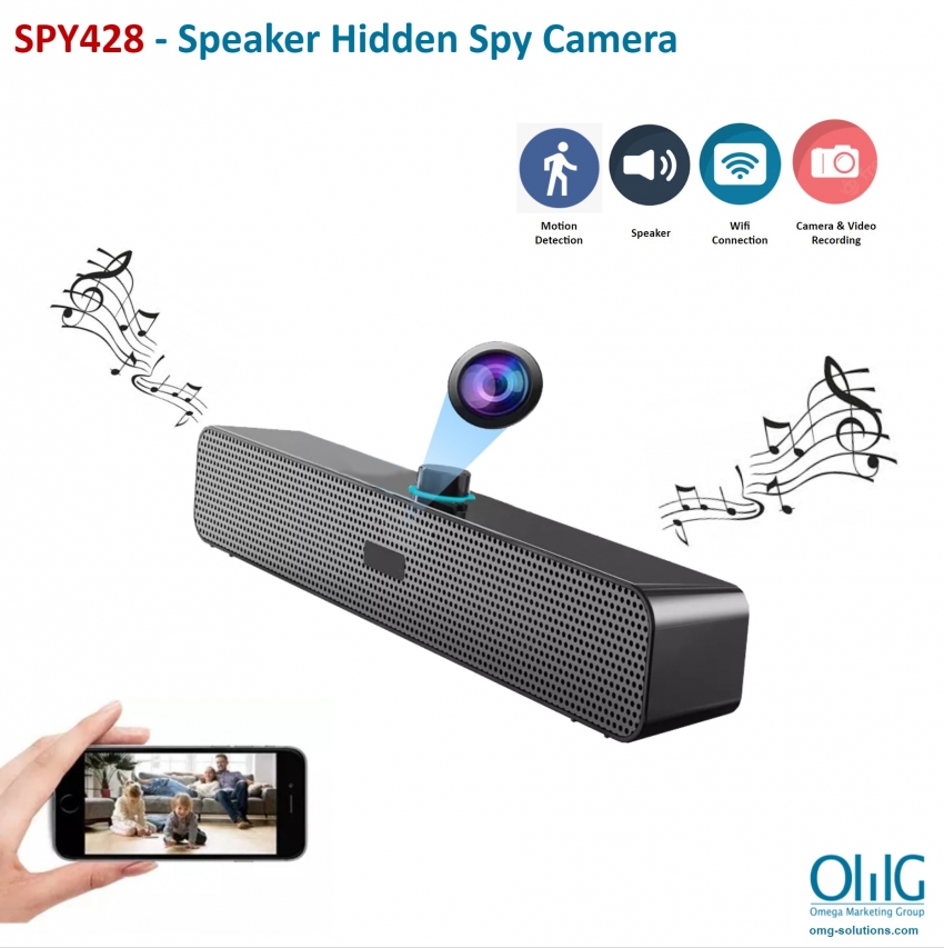 SPY428 - Speaker Hidden Spy Camera Main Front Page