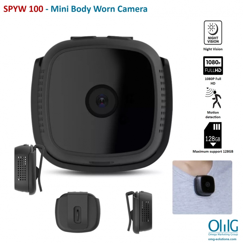 SPYW100 - Mini Body Worn Camera Main Page