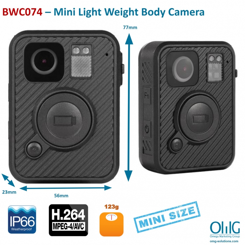 BWC074 - Mini Light weight Body Worn Camera