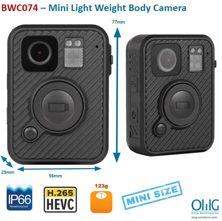 BWC074 - Mini Light weight Body Worn Camera