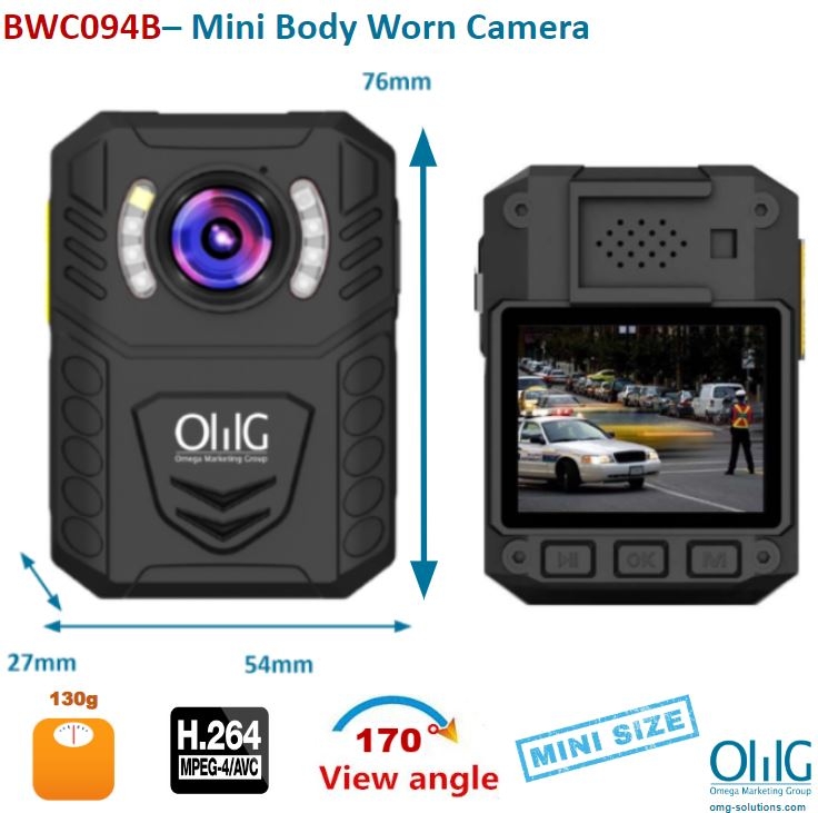 BWC094B- Mini Body Worn Camera