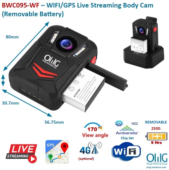 BWC095 - WF - OMG WIFI,4G,GPS removable Battery BWC