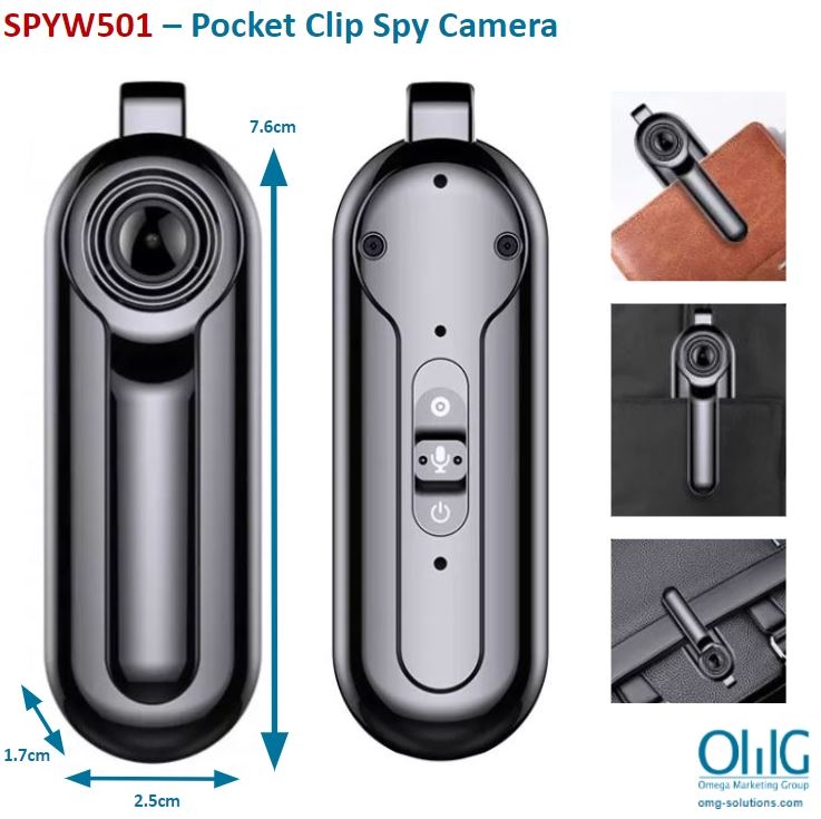 BWCW501 - Pocket Clip Spy Camera
