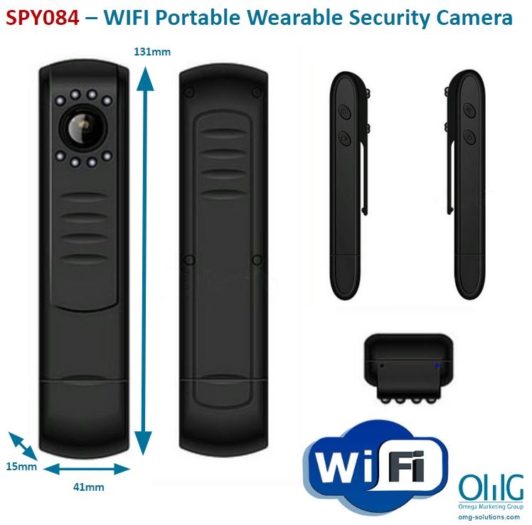SPY084 - OMG WIFI Portable Wearable Security