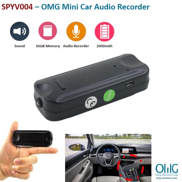SPYV004 - OMG Mini Car Audio Recorder – Main