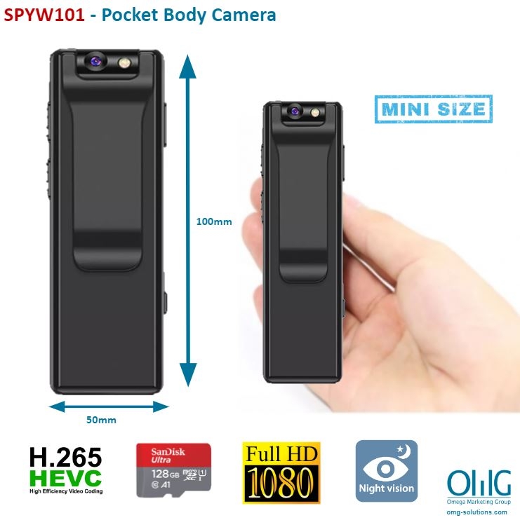 SPYW101 - Mini Body Worn Camera - Main