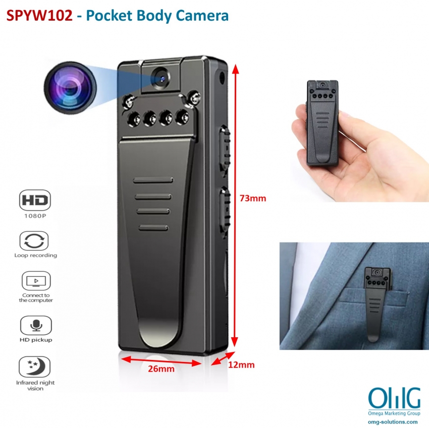 SPYW102 - Pocket Body Camera Main Page