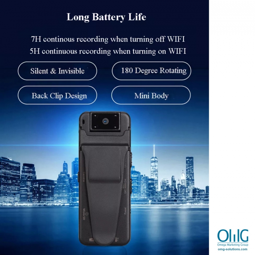 SPYW103 - Pocket Body Camera Long Battery Life