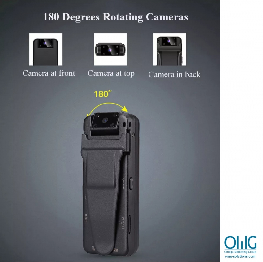 SPYW103 - Portable Body Camera Rotating Camera