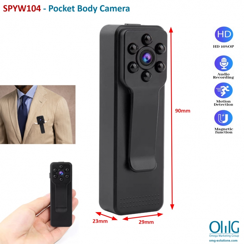 SPYW104 - Pocket Body Camera Main Page