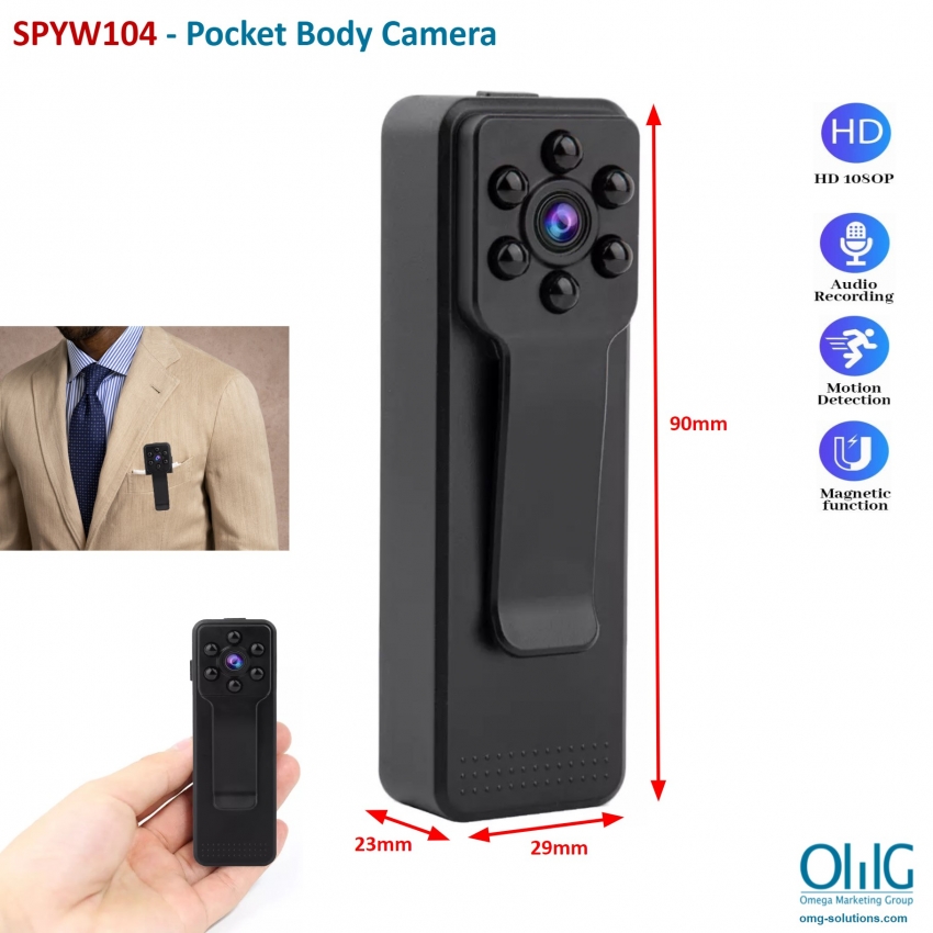 SPYW104 - Pocket Body Camera