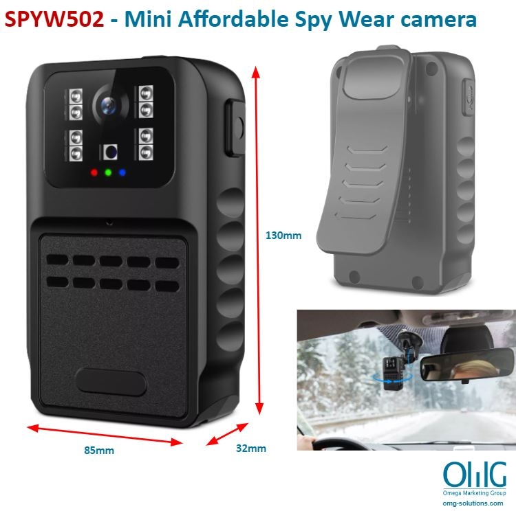 SPYW502 - Mini Affordable Spy Wear Camera main page