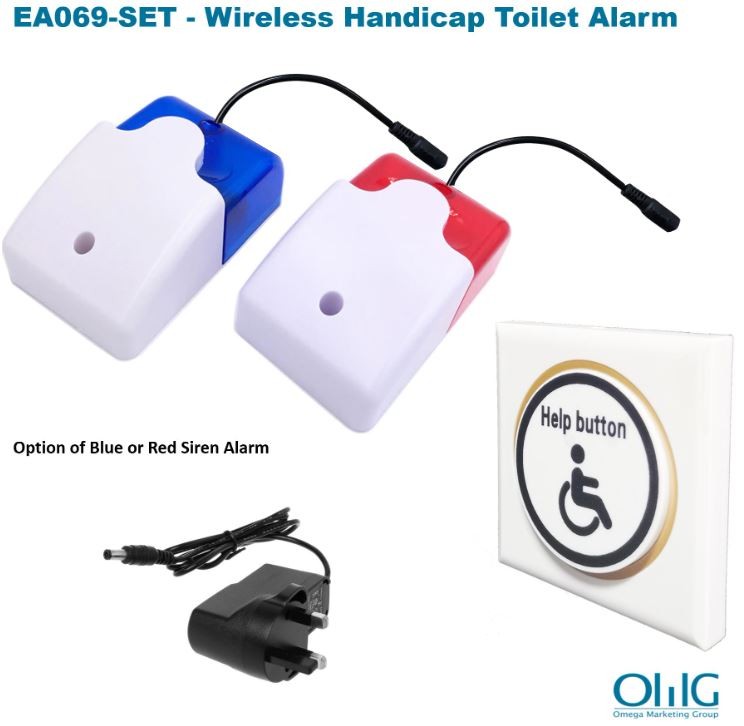 EA069- SET- Wireless Handicap toilet alarm