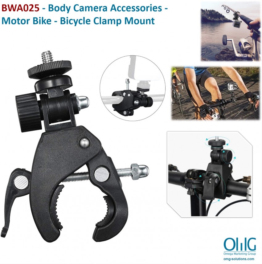 BWA025 - OMG Body Camera - Motor Bike - Bicycle Clamp Mount - Main
