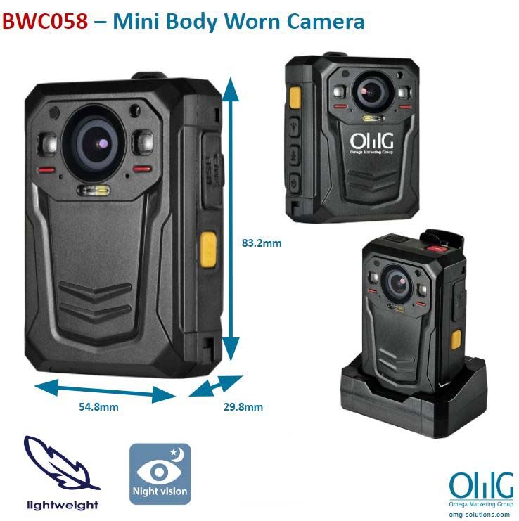 BWC058 - Mini Body Worn camera