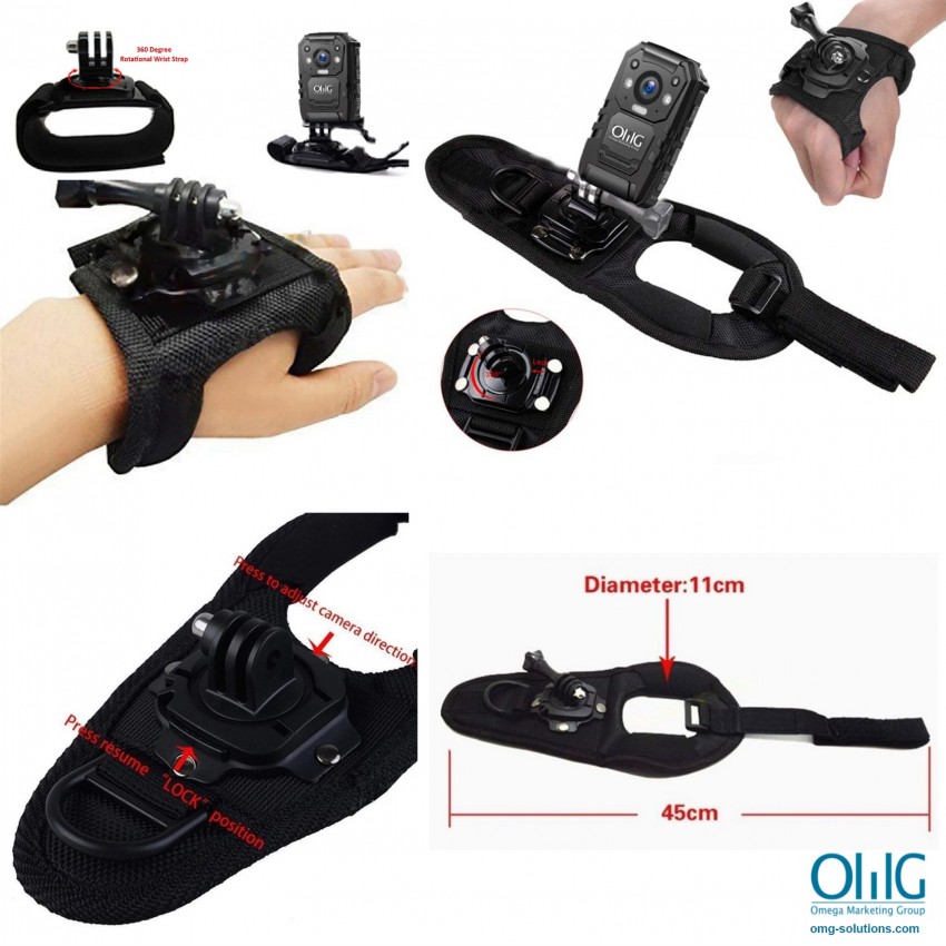 BWA027 - OMG Body Camera Accessories - Wrist Band Arm Strap Belt Product Specifications