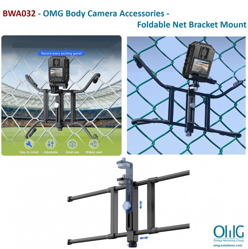 BWA032 - OMG Body Camera Accessories - Foldable Net Bracket Mount - Main Page