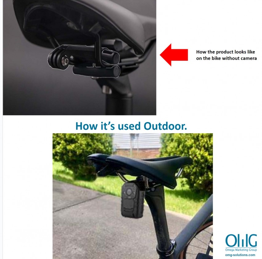 BWC 030 - OMG Camera Assessories - Bicycle Saddle Rail Seat Lock Stabilizer - Example Page